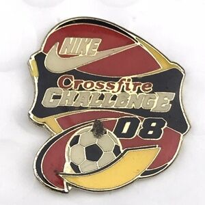 NIKE Pin Red Black Yellow Soccer Tournament Crossfire Challenge 2008 Memorabilia